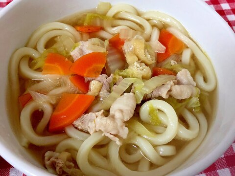 豚肉と野菜の煮込みうどん☆彡